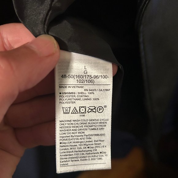 Gap Faux Leather Moto Jacket Large - Picture 4 of 11